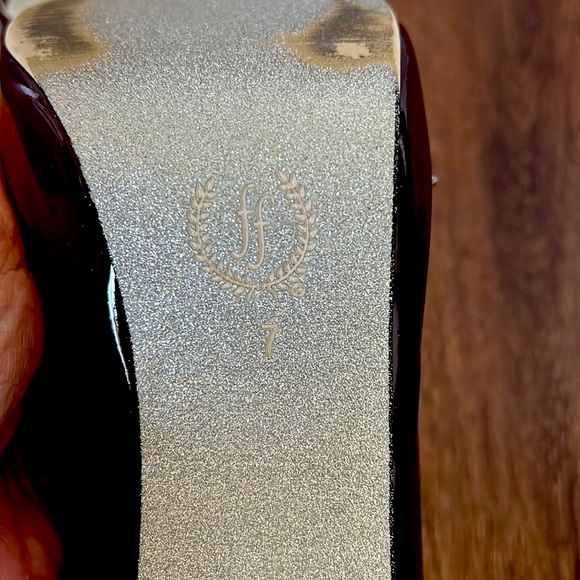 Texas A&M Maroon Patent Leather Heels - Picture 8 of 8